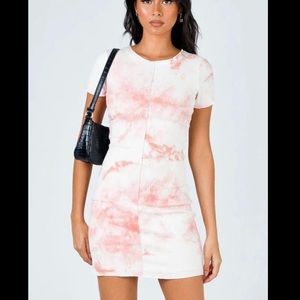 Princess Polly bodycon tie dye dress